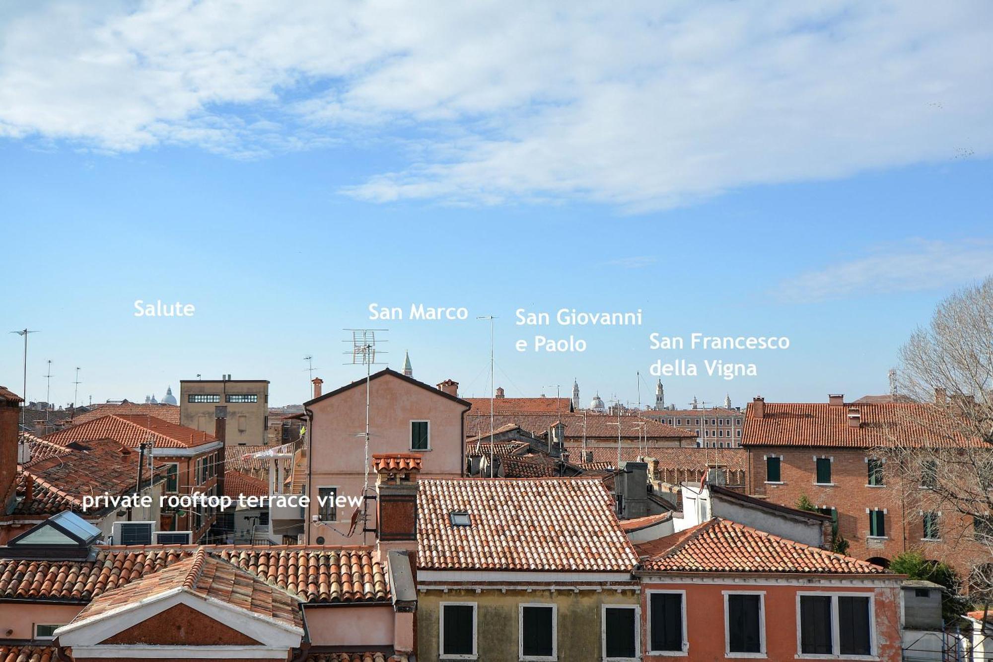 Dandolo-Terrace Apartment Venesia Bagian luar foto